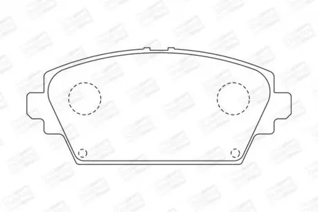 Тормозные колодки передние Nissan Almera tino, Primera (2002->) CHAMPION 572428CH