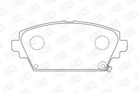 Тормозные колодки передние Honda Accord VI (1999->) CHAMPION 572429CH