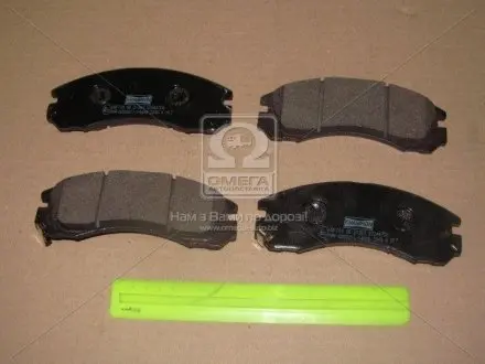 Колодки гальмівні передні дискові CITROEN C-CROSSER (VU_, VV_) 07-, C-CROSSER ENTERPRISE (VU_, VV_) 09-|MITSUBISHI ECLIPSE Convertible (D5_A) 99-05 CHAMPION 572447CH