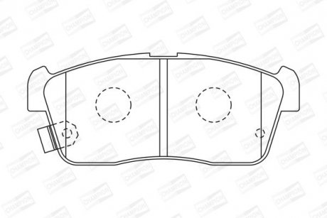 Гальмівні колодки передні Nissan Pixo / Subaru Justy / Suzuki Alto, Carry, Ignis CHAMPION 572471CH