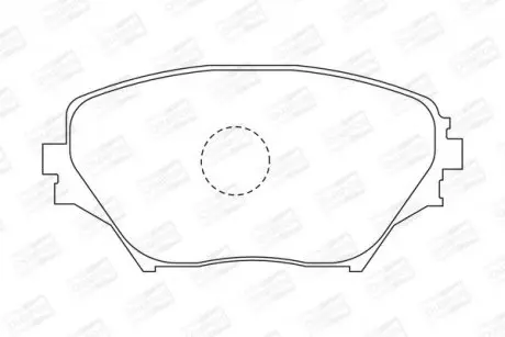 Колодки гальмівні передні дискові TOYOTA RAV 4 II (_A2_) 00-05 CHAMPION 572487CH