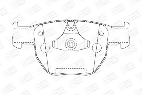 Тормозные колодки передние Land Rover Range Rover III CHAMPION 572507CH