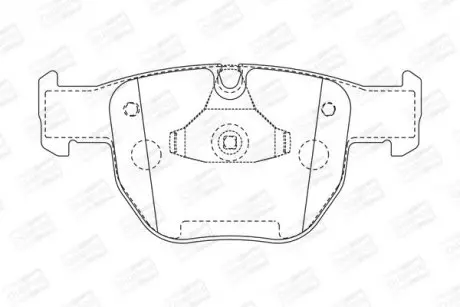Гальмівні колодки передні Land Rover Range Rover III CHAMPION 572507CH