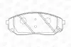 Колодки тормозные дисковые передние KIA SORENTO I (JC) 02-11|MAZDA 626 II (GC) 82-90 CHAMPION 572511CH (фото 1)