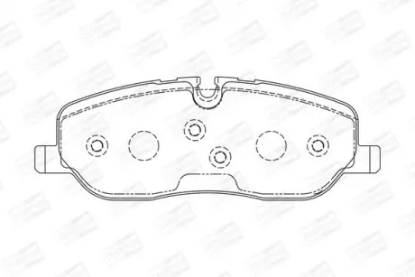 Гальмівні колодки передні Land Rover Discovery, Range Rover CHAMPION 572521CH