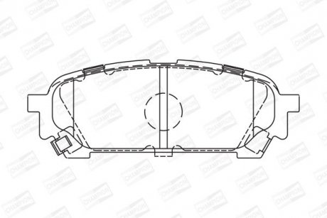 Колодки гальмівні задні дискові SUBARU FORESTER (SG_) 02-12, IMPREZA Estate (GG) 00-08 CHAMPION 572529CH