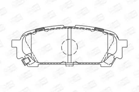 Колодки гальмівні задні дискові SUBARU FORESTER (SG_) 02-12, IMPREZA Estate (GG) 00-08 CHAMPION 572529CH