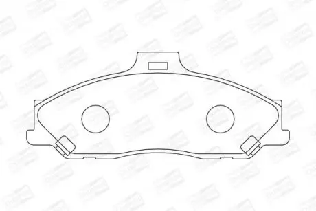 Колодки гальмові передні Ford Ranger / Mazda B-Serie CHAMPION 572537CH