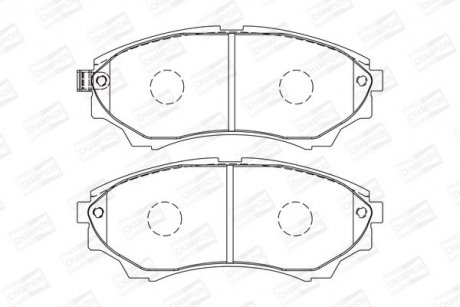 Гальмівні колодки передні Ford Ranger / Mazda B-Series, BT-50 CHAMPION 572572CH