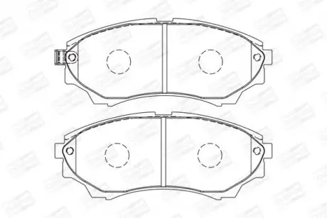 Колодки тормозные передние Ford Ranger / Mazda B-Series, BT-50 CHAMPION 572572CH