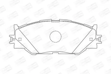 Гальмівні колодки передні Lexus IS II, III CHAMPION 572620CH