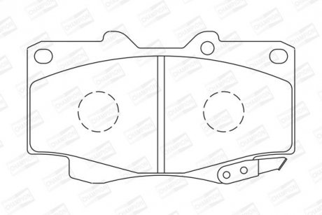 Колодки гальмові передні Toyota Fortuner/Hilux CHAMPION 572625CH