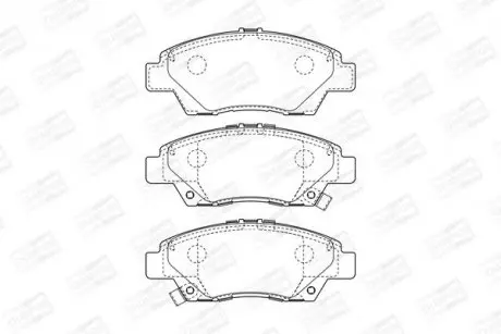 Тормозные колодки передние Honda City, CR-Z, Insight, Jazz III, IV CHAMPION 572637CH