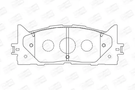 Колодки тормозные дисковые передние LEXUS ES (AVV6_, GSV6_, ASV6_) CHAMPION 572651CH