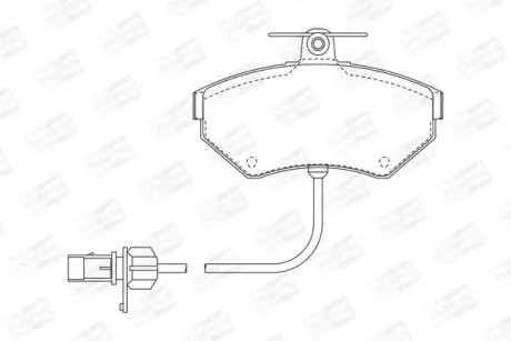 Тормозные колодки передние VW Passat / Audi A4 CHAMPION 573006CH