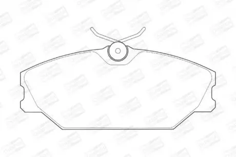 Колодки гальмові передні Renault Clio II, Laguna I, Megane I, Scenic I CHAMPION 573008CH