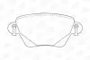 Тормозные колодки задние Ford Mondeo III/Jaguar X-Type I, II, XJ CHAMPION 573012CH (фото 1)