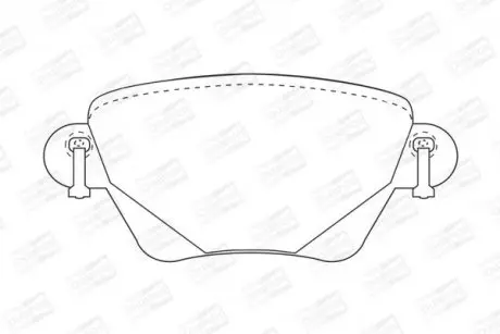 Тормозные колодки задние Ford Mondeo III/Jaguar X-Type I, II, XJ CHAMPION 573012CH