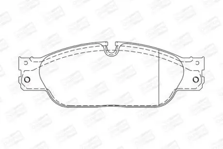 Гальмівні колодки передні JAGUAR S-TYPE, XJ/ FORD THUNDERBIRD/ DAIMLER SUPER EIGHT/ LINCOLN LS CHAMPION 573023CH