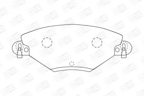 Гальмівні колодки передні Citroen C5 CHAMPION 573027CH