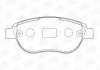 Тормозные колодки передние Citroen C3, C4, Xsara, Picasso/Peugeot 1007, 206, 207, 307, Partner CHAMPION 573031CH (фото 1)