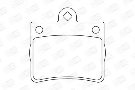 Гальмівні колодки задні Mercedes C-Class, E-Class CHAMPION 573053CH