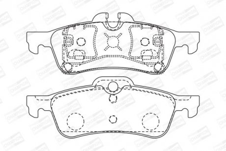 Гальмівні колодки задні MINI Cooper / Cooper S CHAMPION 573056CH