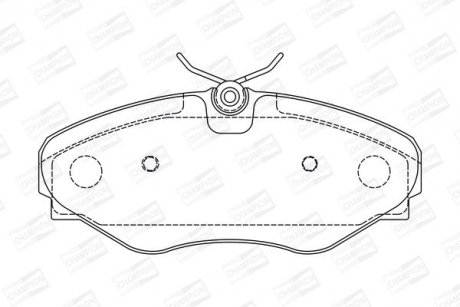 Гальмівні колодки для дисків CHAMPION 573099CH