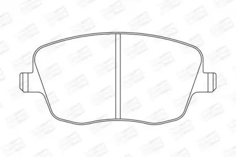 Тормозные колодки передние VW Polo Skoda Fabia, Roomster/Seat Cordoba, Ibiza CHAMPION 573101CH