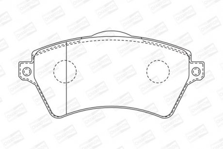 Тормозные колодки передние Renault Alaskan / Nissan Navara, NP300 / Land Rover Freelander I CHAMPION 573102CH