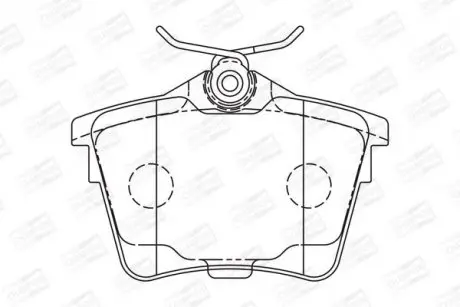 Тормозные колодки задние Peugeot 407,607 / Citroen C5 CHAMPION 573133CH