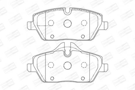 Колодки гальмові передні BMW 1-Series CHAMPION 573137CH