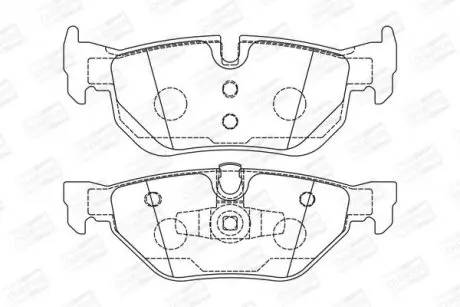 Тормозные колодки задние BMW 1-Series, 3-Series, X1 CHAMPION 573139CH
