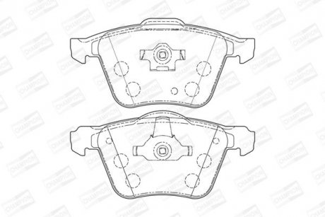 Колодки гальмові передні Volvo XC90 I CHAMPION 573143CH