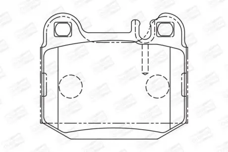 Тормозные колодки задние Mercedes M W163/Maserati Quattroporte CHAMPION 573147CH