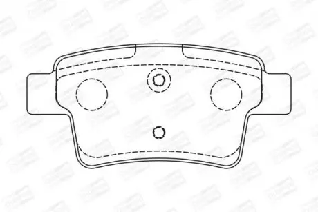 Колодки гальмівні задні дискові CITROEN C4 Grand Picasso I (UA_) 06-13, C4 Picasso I MPV (UD_) 06-15 CHAMPION 573194CH