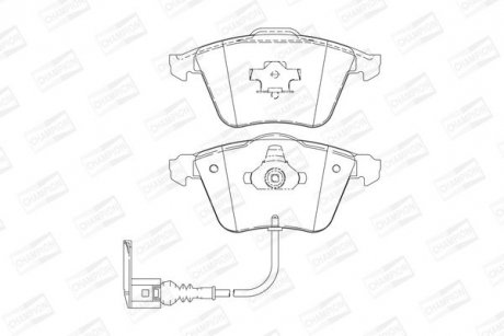 Тормозные колодки передние VW Lupo CHAMPION 573197CH