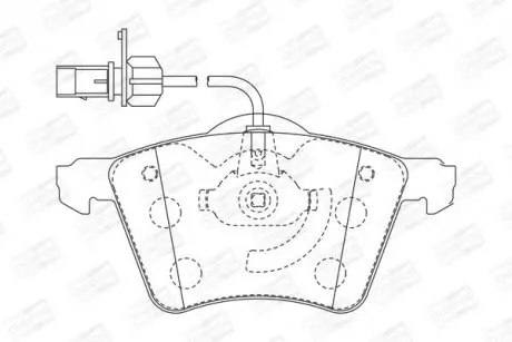Тормозные колодки передние VW Sharan / Seat Alhambra / Ford Galaxy I CHAMPION 573206CH