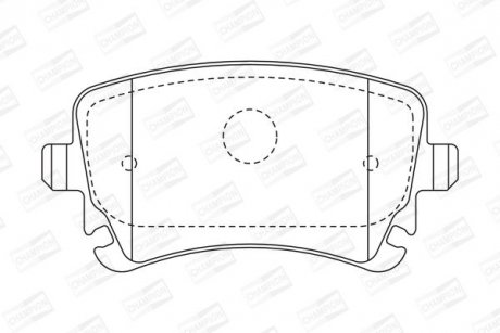 Гальмівні колодки задні Audi A4, A6, A8 CHAMPION 573219CH