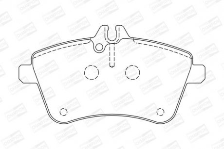 Колодки гальмові передні Mercedes A-Class, B-Class CHAMPION 573230CH