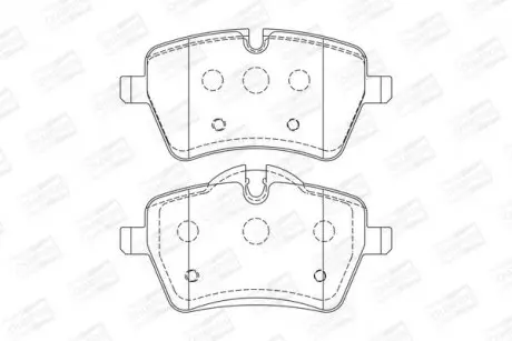 Колодки гальмівні передні дискові MINI MINI (R50, R53) 01-06, MINI (R56) 05-14 CHAMPION 573234CH