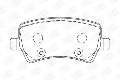 Тормозные колодки задние Land Rover Freelander 2, Range Rover Evoque/Ford Galaxy/Volvo V60, V70 CHAMPION 573250CH