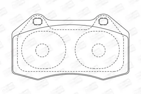 Тормозные колодки передние Renault Clio / Megane CHAMPION 573253CH