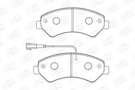 Тормозные колодки передние Citroen Jumper / Fiat Ducato / Peugeot Boxer CHAMPION 573261CH