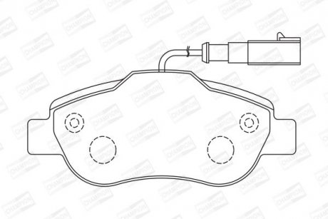 Тормозные передние колодки Fiat 500 /Panda / Ford KA CHAMPION 573266CH