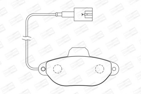 Тормозные колодки передние Fiat 500/Panda/Ford KA CHAMPION 573267CH