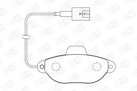 Гальмівні колодки передні Fiat 500 / Panda / Ford KA CHAMPION 573267CH