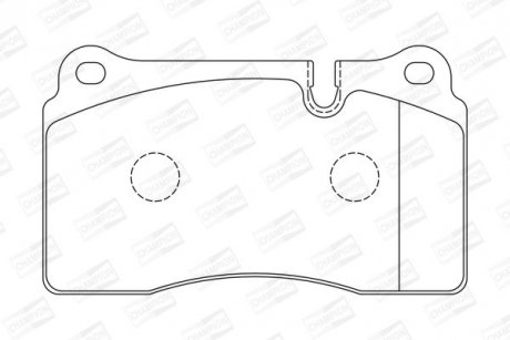 Тормозные колодки передние Land Rover Range Rover Sport / Maserati Quattroporte CHAMPION 573279CH