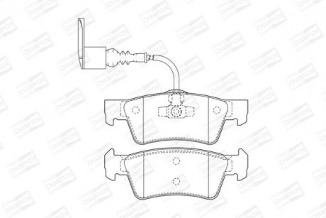Гальмівні колодки до дисків CHAMPION 573303CH