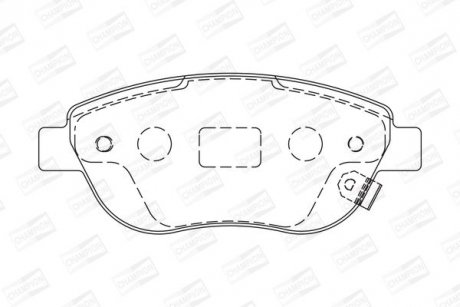 Гальмівні колодки передні Opel Corsa D CHAMPION 573308CH